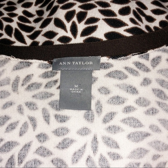 Ann Taylor Cardigan Top Brown Size M - Picture 5 of 6